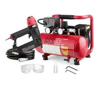 3PLUS Hcb050401 18-Gauge Brad Nailer and Quiet Air Compressor Combo Kit