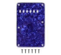 3ply 6 Hole Strat Back Plate Tremolo Cavity Cover Vintage Style Backplate for Fender US/Mexico Made Standard Stratocaster Electric Guitar Parts (Blue Pearl)