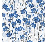 3Ply Flowery Tissue Paper Napkins Serviettes 33cm x 33cm - Pack of 20 (Flax Plants)