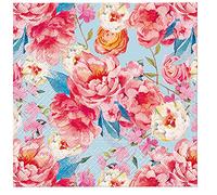 3Ply Flowery Tissue Paper Napkins Serviettes for Decoupage 33cm x 33cm - Pack of 20 (Rose Gloriette)