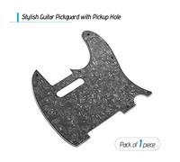 3Ply Guitar Pickguard with Single Coil Pickup Hole for Telecaster Style Electric - Protective Film Great Replacement Environmentally Friendly Materials Thermostability No Smell