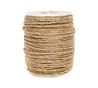 3Ply Jute Twine 6mm Hemp Rope for DIY Crafts Cat Tree Making EcoFriendly Natural Fiber String Durable & Strong 50m Length Perfect for Handmade Projects