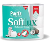 3Ply Quilted Toilet Rolls - 45 Pack | Coconut Scented, Ultra Soft & Absorbent | Luxury Bathroom Tissue | Biodegradable, Septic-Safe | Gentle on Skin | by Bubble Wrap Shop