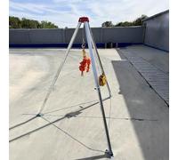 3Point Confined Space Tripod Rescue Kit with Safety Winch & Fall Protection Device for ManholesEssential Lifting Tool for Safe Operations