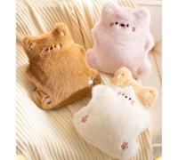 3psc Hot Water Bottle, Cute Plush Hot Water Bottle, 850ML Cute & Cozy Leak-Resistant Hot Water Bag, Hot/Cold Dual-Use Portable Warmer for Adults Hand Feet Neck & Shoulder Pain Relief