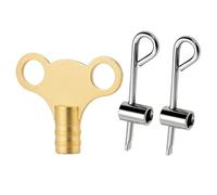 3Psc Solid Brass Radiator Bleed Key Set, UK Radiator Keys, Universal Radiator-Bleed Tool, Universal Radiator-Bleed Too, Radiator-Bleeding Keys for Home Heating Systems