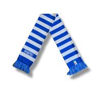 3R Sport SSC Napoli Scarf with Embroidery, Official Product 100% Acrylic, Light Blue, White, Blue