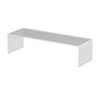 3R W Design Acrylic Display Shelves - Clear Display Plastic Perspex Stands Risers Plinths (6mm-thick-60cm-20cm-15cm)