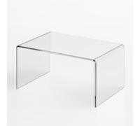 3R W Design Clear Acrylic Display Risers- Premium Shelf Riser Display Stands and Plinths - Hoverstand- Made in UK (4mm-thick-33x22.5x13.5cm, Max Load 3kg)