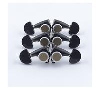 3R3L Black Guitar Locking Machine Heads Tuners Gear Ratio 1:21 Guitar Tuning Pegs Parts Guitar Knobs Tuning Keys