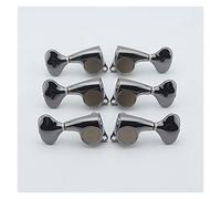 3R3L Black Guitar Machine Heads Tuners Gear Ratio 1:21 Guitar Tuning Pegs Parts Guitar Knobs Tuning Keys