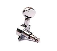 3R3L Chrome Electric Guitar Tuning Pegs 6pcs Semi-closed String Tuner Machine Heads for Acoustic and Electric Guitars