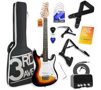 3RD AVENUE 3/4 Size Electric Guitar Bundle - Sunburst, Brown,Orange