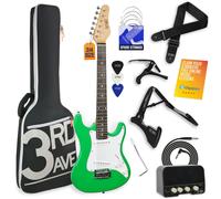3rd Avenue 3/4 Size Electric Guitar Pack with Amp - Green