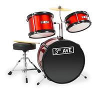 3rd Avenue 3 Piece Junior Drum Kit - Red | TJ Hughes