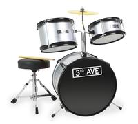 3rd Avenue 3 Piece Junior Drum Kit - Silver | TJ Hughes