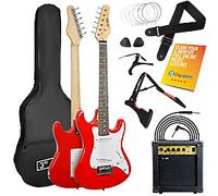 3rd Avenue 3/4 Electric Guitar Starter Kit, Red