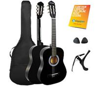 3rd Avenue Classical Guitar Rocket Series Black 3/4 Size Set