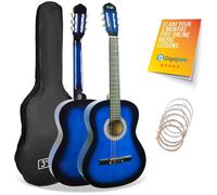 3Rd Avenue Full Size 4/4 Classical Guitar Bundle - Blueburst, Blue