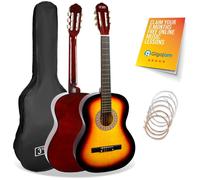 3Rd Avenue Full Size 4/4 Classical Guitar Bundle - Sunburst, Brown,Yellow,Red