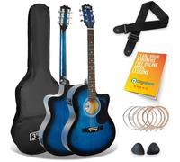 3RD AVENUE Full Size 4/4 Cutaway Electro-Acoustic Guitar Pack - Blueburst, Black,Blue