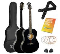 3rd Avenue Full Size Acoustic Guitar Bundle - Black