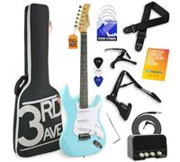 3rd Avenue Full Size Pastel Electric Guitar Pack - Blue