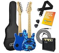 3rd Avenue Junior Electric Guitar Blue Camo