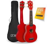 3rd Avenue Soprano Ukulele - Red, Red