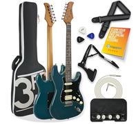 3rd Avenue Stateside Series Electric Guitar Pack - Delta Blue, Blue