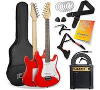 3rd Avenue 3/4 Electric Guitar Starter Kit, Red
