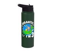 3rd B-Day Party Gigantic I´m 3 Years Old Birthday Boy Knight Stainless Steel Insulated Water Bottle