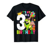 3rd Birthday Boy 3yr Three 3 Year Old Dinosaur T-Rex T-Shirt