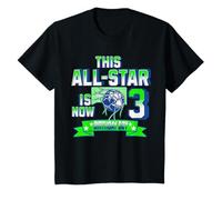 3rd Birthday Boy All-Star Matching Age Three Soccer Party T-Shirt