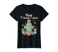 3rd Birthday Cactus Miss Three Esta 3 Year Old Bday Girls T-Shirt