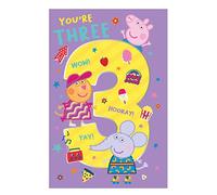 3rd Birthday Card, Birthday Card for 3rd Birthday, Peppa Pig Birthday Card, Official Peppa Pig Card
