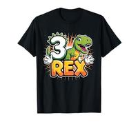 3rd Birthday Dinosaur for 3 Three Year Old Family Boy Kids T-Shirt