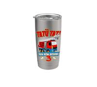 3rd Birthday Fire Engine - 3 Years Gift Fire Brigade Stainless Steel Insulated Tumbler