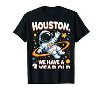 3Rd Birthday Houston We Have A 3 Year Old Astronaut Space Value Graphic T-Shirt