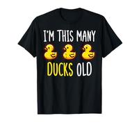 3rd Birthday Im This Many Ducks Old 3 Bday Boys Girls Kids T-Shirt