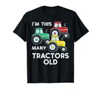3rd Birthday Im This Many Tractors Old 3 Year Old Bday Boys T-Shirt