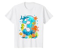 3rd Birthday Ocean Sea Animals Cute Birthday T-Shirt