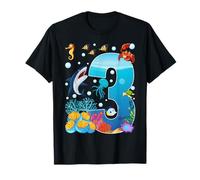 3rd Birthday Party 3 Year Old Sea Fish Aquarium Boy T-Shirt