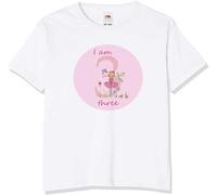 3rd Birthday Top, Girls I am Three Tee, Girls Birthday Party T Shirt, Dancer, Soft Fabric, Machine Washable, Gift for Three Year Old White