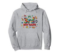 3rd Boy Gang: Playful Adventure for Young Explorers Pullover Hoodie, Adult Unisex, Heather Grey, XXL