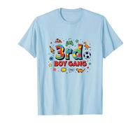 3rd Boy Gang: Playful Adventure for Young Explorers T-Shirt, Men, Baby Blue, 3XL