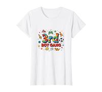3rd Boy Gang: Playful Adventure for Young Explorers T-Shirt, Women, White, L