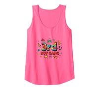 3rd Boy Gang: Playful Adventure for Young Explorers Tank Top, Women, Neon Pink, XXL