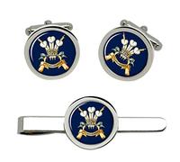 3rd Carabiniers The Prince of Wales's Dragoon Guards Cufflinks and Tie Clip Set