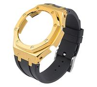 3rd Generation Rubber Strap Stainless Steel Bezel for GA-2100 GA-2110 Watch Band GA2100 Metal Refit Case Adapter
